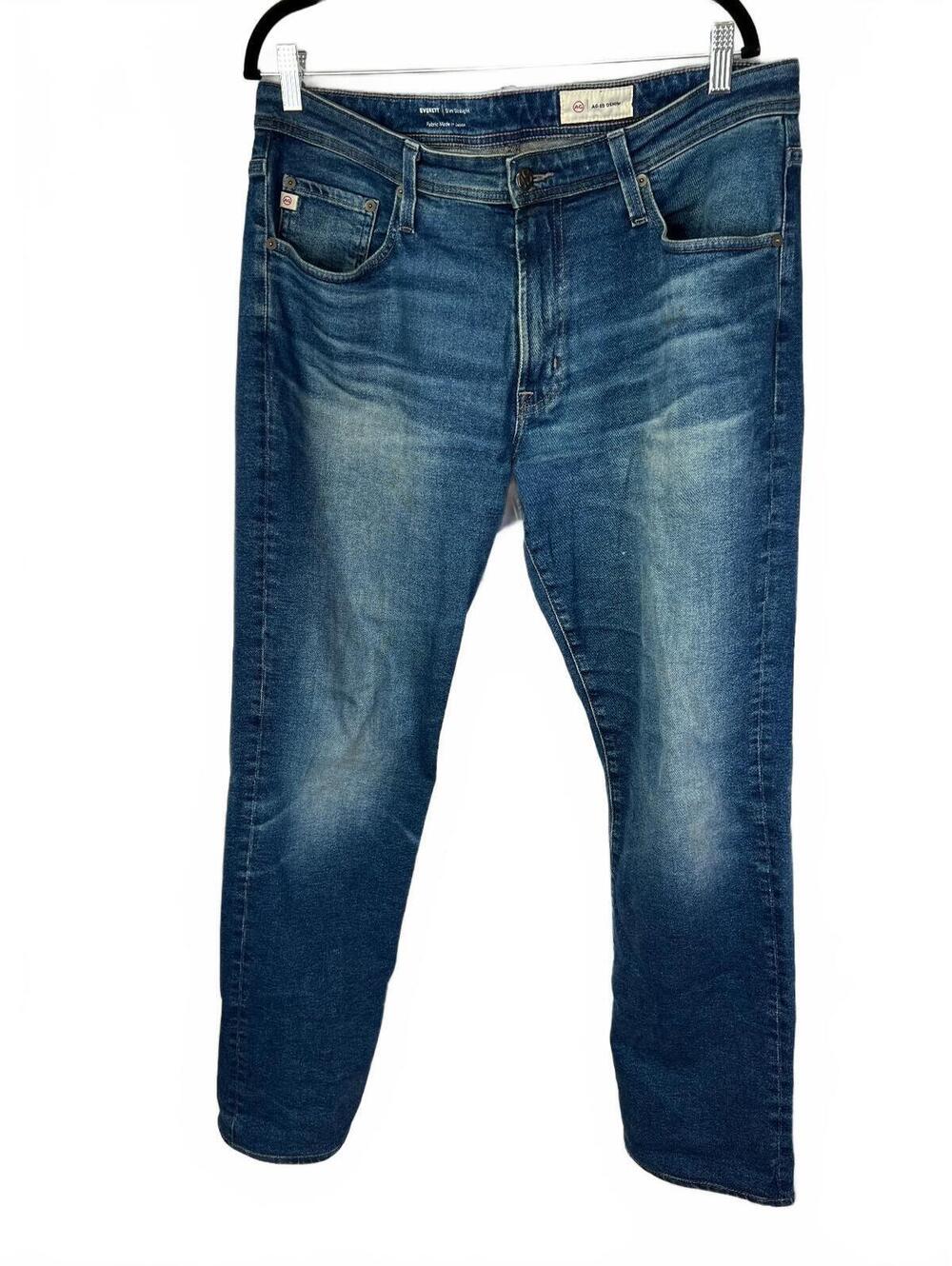AG Adriano Goldschmied Everett Slim Straight Denim Jeans 34x33